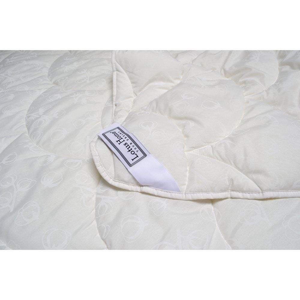 Одеяло антиаллергенное Lotus Home Cotton Extra, полуторное, 215х155 см, молочное (svt-2000022289818) - фото 4