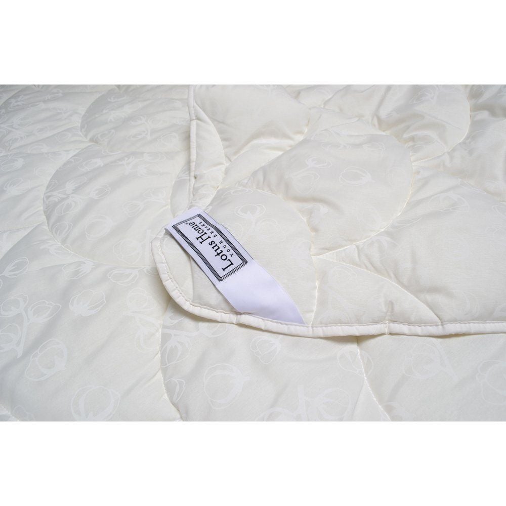 Ковдра антиалергенна Lotus Home Cotton Extra, євростандарт, 215х195 см, молочна (svt-2000022289832) - фото 4