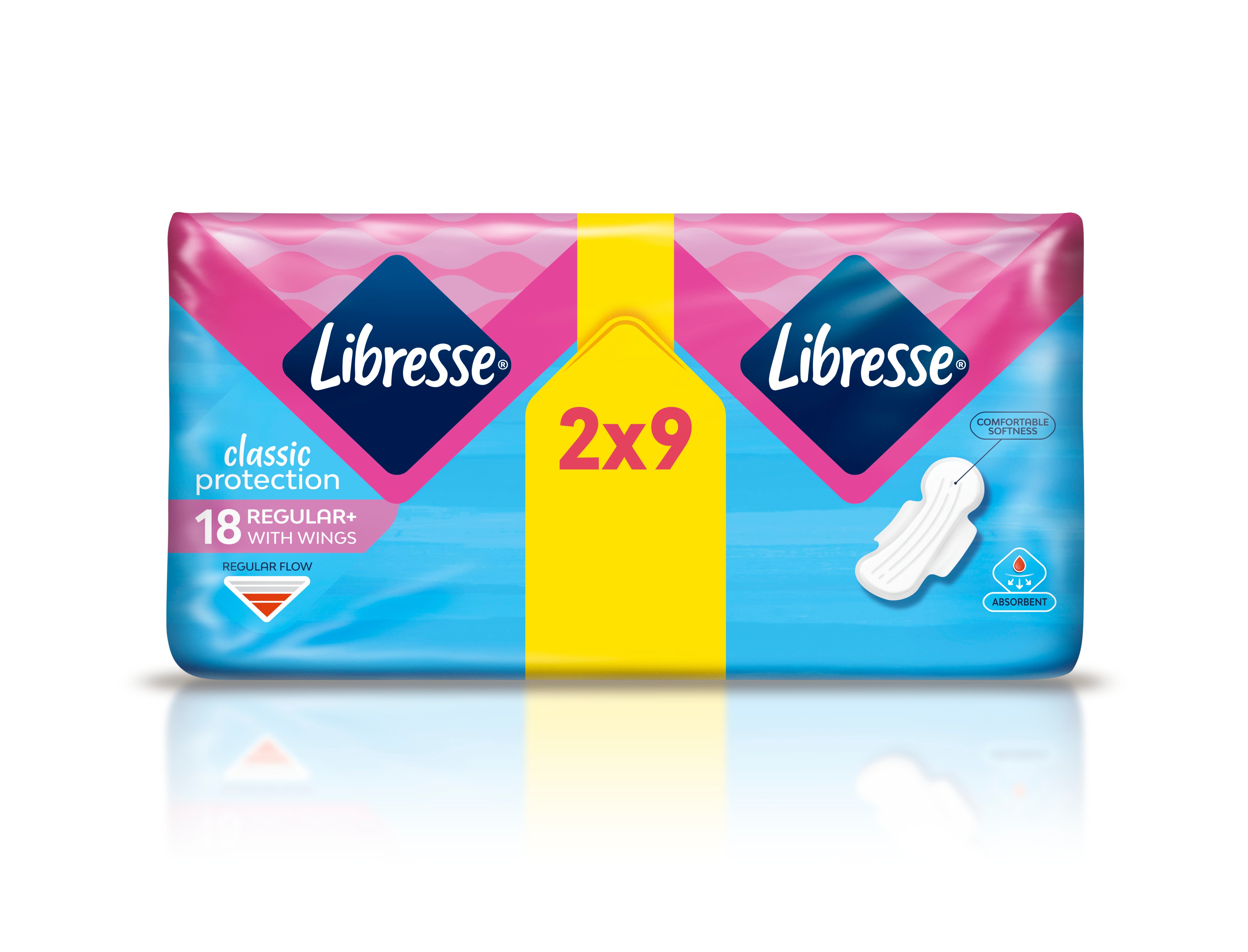 Гігієнічні прокладки Libresse Classic protection regular, 18 шт. - фото 1