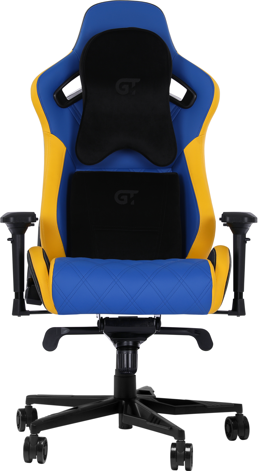Геймерське крісло GT Racer синє з жовтим (X-0724 Blue/Yellow) - фото 2