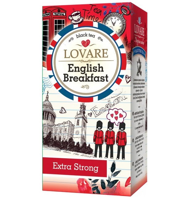 Чай черный Lovare Английский завтрак 48 г (24 шт. х 2 г) (624264) - фото 2
