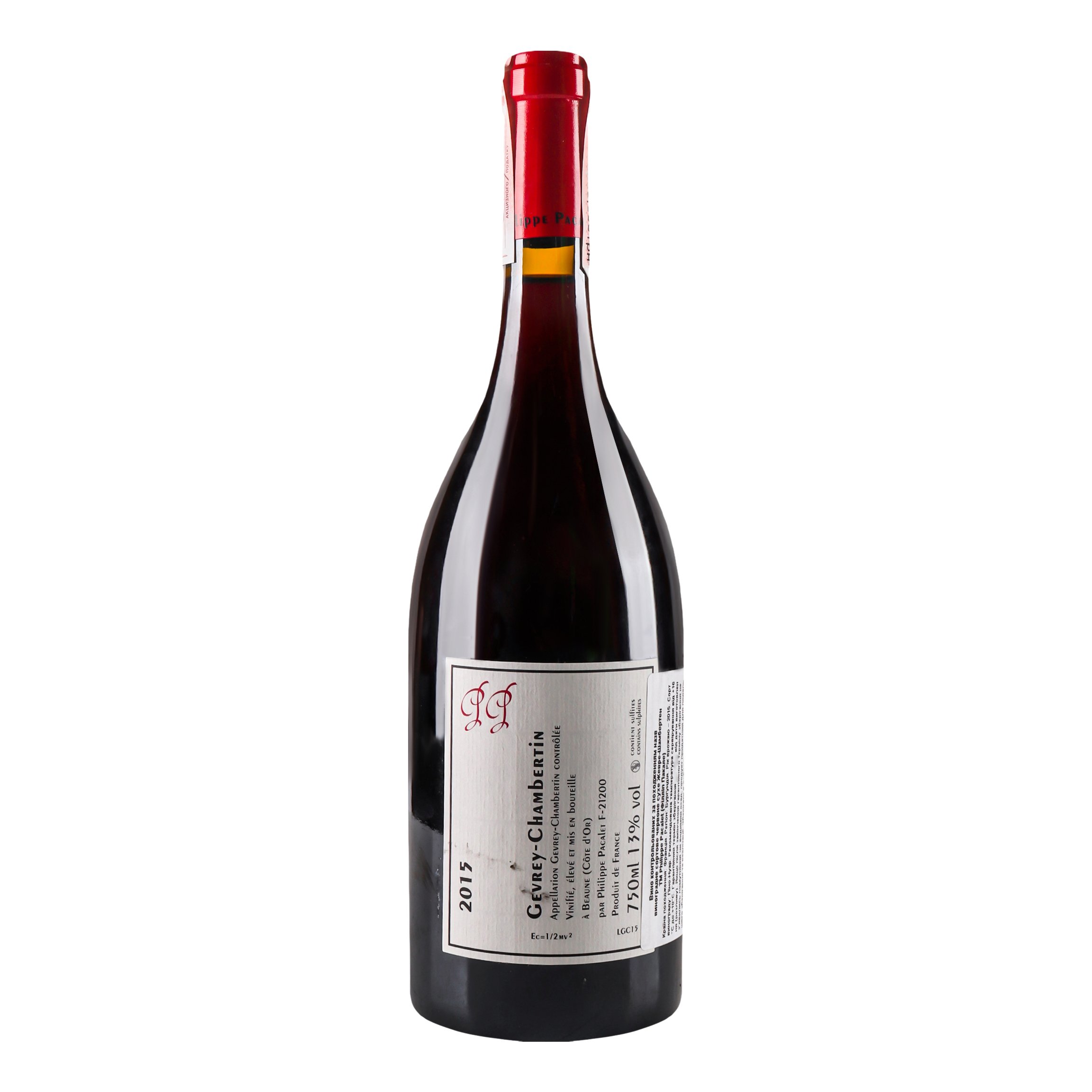 Вино Philippe Pacalet Gevrey-Chambertin 2015 AOC/AOP, 13%, 0,75 л (801592) - фото 3