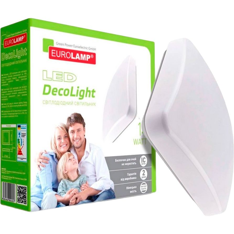 Світильник Eurolamp LED NEW 14W 4000K накладний матовий квадратний (LED-NLS-14/4(F)new) 1000 - фото 1