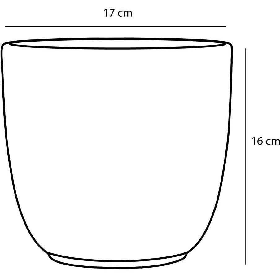 Кашпо Edelman Tusca pot round, 17 см, матовое (144276) - фото 2