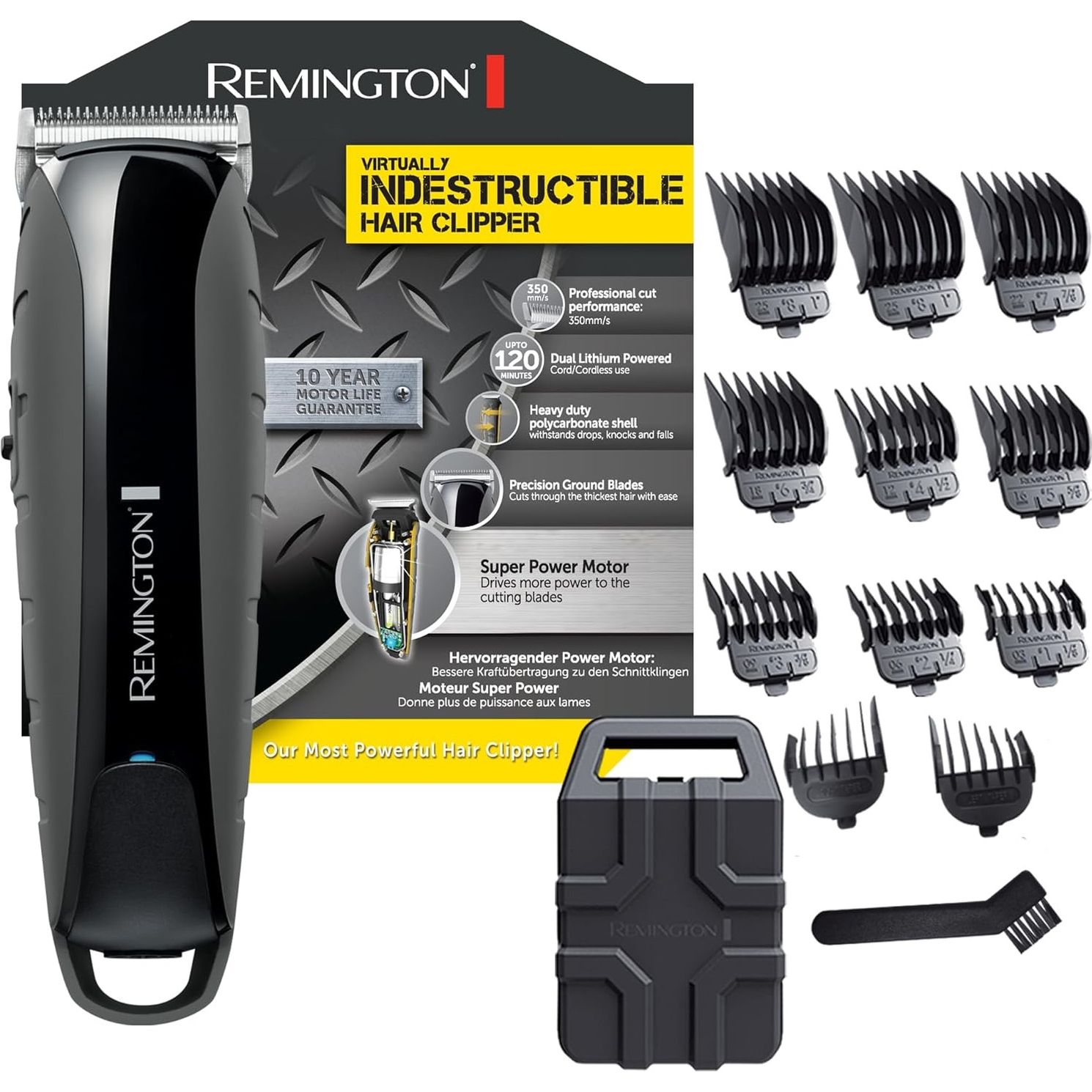 Машинка для стрижки Remington Virtually Indestructible HC5880 серебристая - фото 3