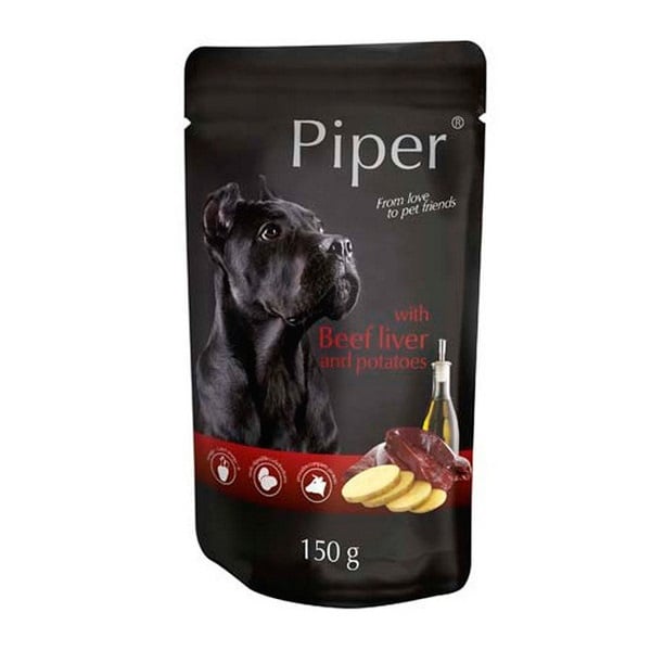 Влажный корм для собак Dolina Noteci Piper с говяжьей печенью и картофелем 150 г (DN121-301769) - фото 1