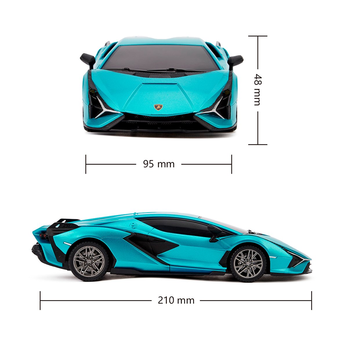 Автомобиль KS Drive на р/у Lamborghini Sian 1:24, 2.4Ghz синий (124GLSB) - фото 6
