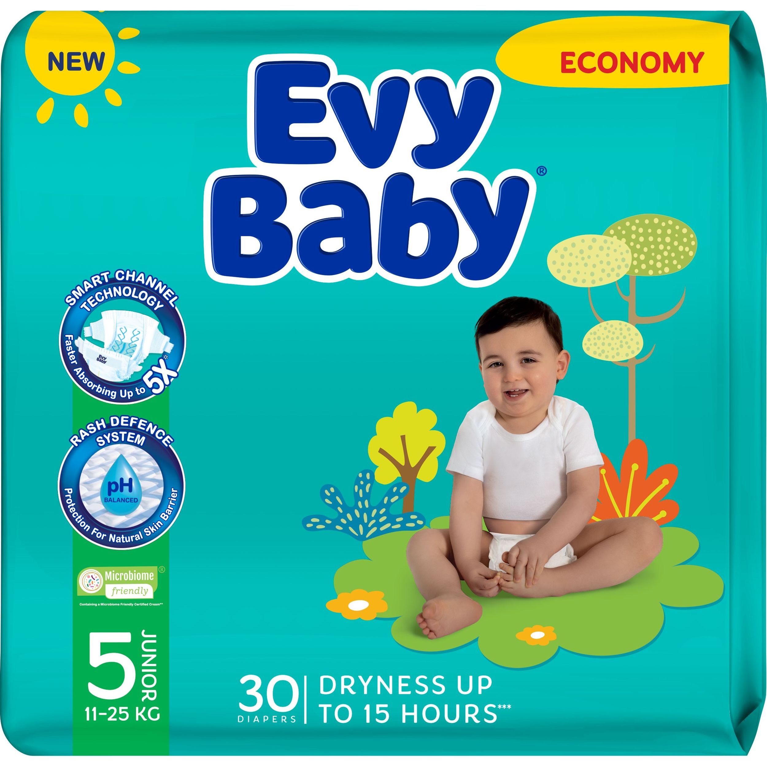 Підгузки Evy Baby Junior 5 (11-25 кг) 30 шт. - фото 1