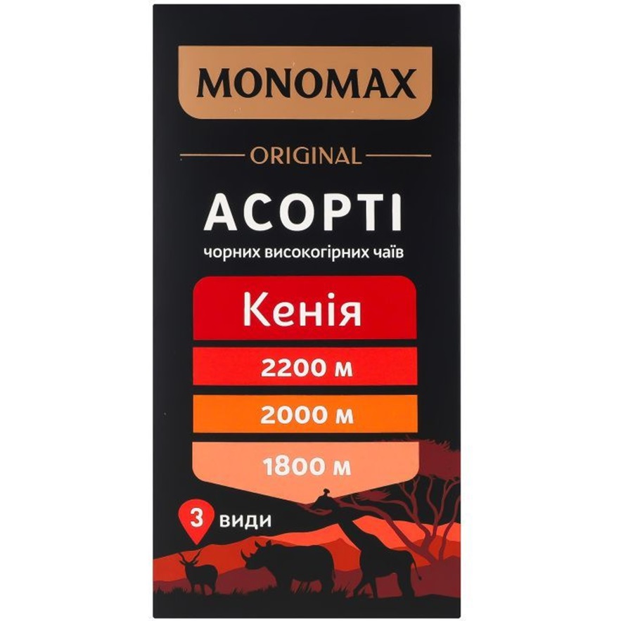 Чай черный Monomax Original Ассорти Кения 42 г (21х2 г) (947959) - фото 1