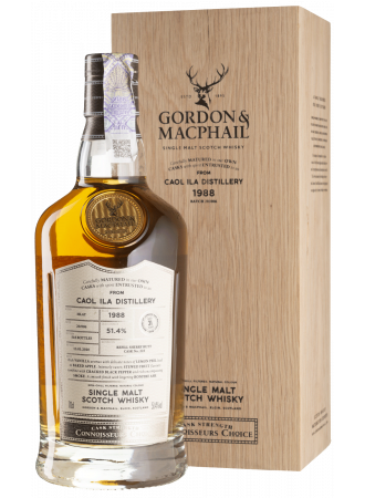 Виски Gordon & MacPhail Caol Ila Connoisseurs Choice 1988 Single Malt Scotch Whisky 51.4% 0.7 л в подарочной упаковке - фото 1