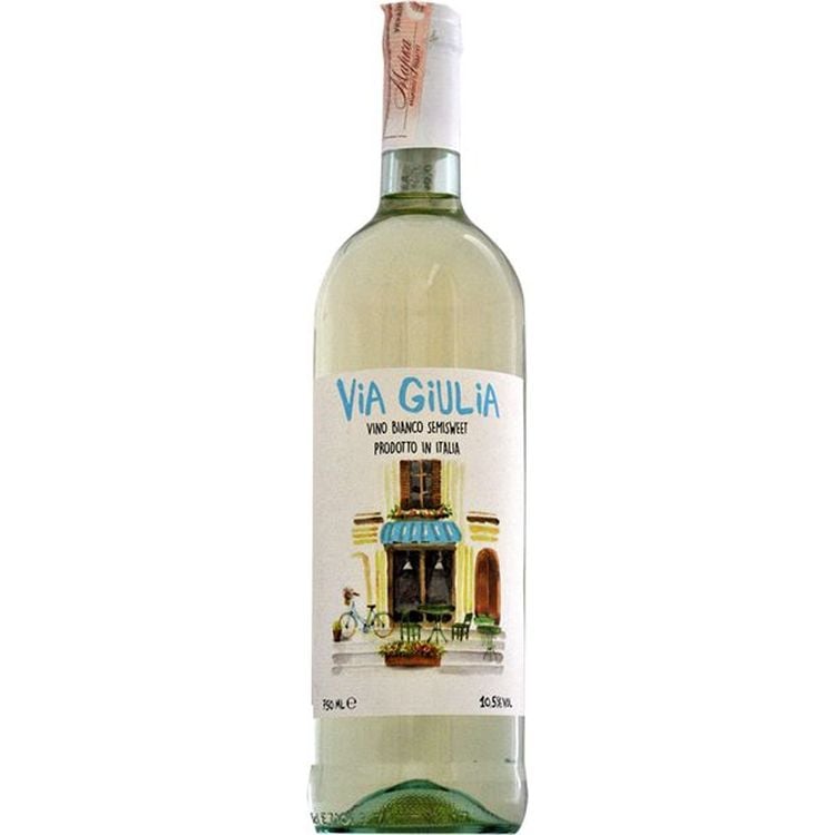 Вино Via Giulia Bianco Semisweet, біле, напівсолодке, 0.75 л - фото 1