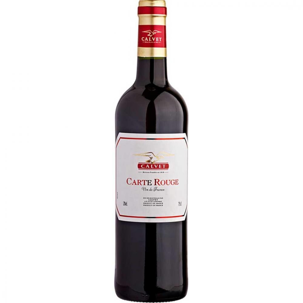 Вино Calvet Carte Rouge, 12,5%, 0,75 л (AG1G045) - фото 1