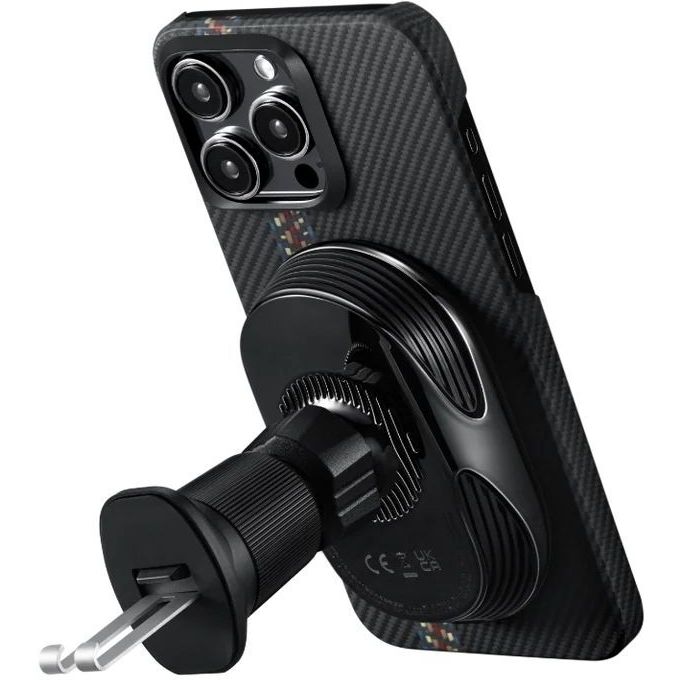 Автотримач Pitaka MagEZ Car Mount Pro 2 Qi2 Car Vent Black - фото 5