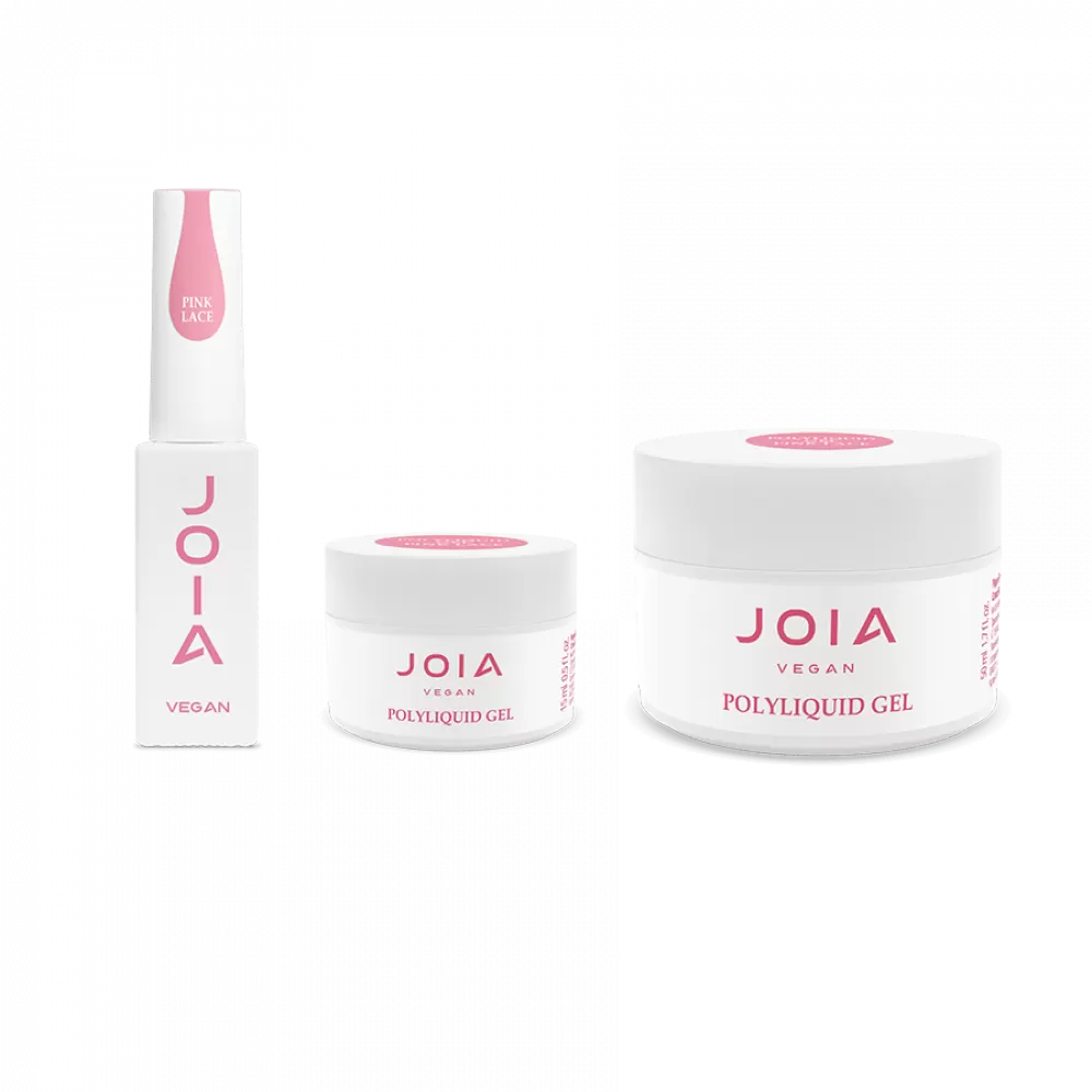 Жидкий гель для укрепления и моделирования Joia vegan PolyLiquid gel Pink Lace 50 мл - фото 5