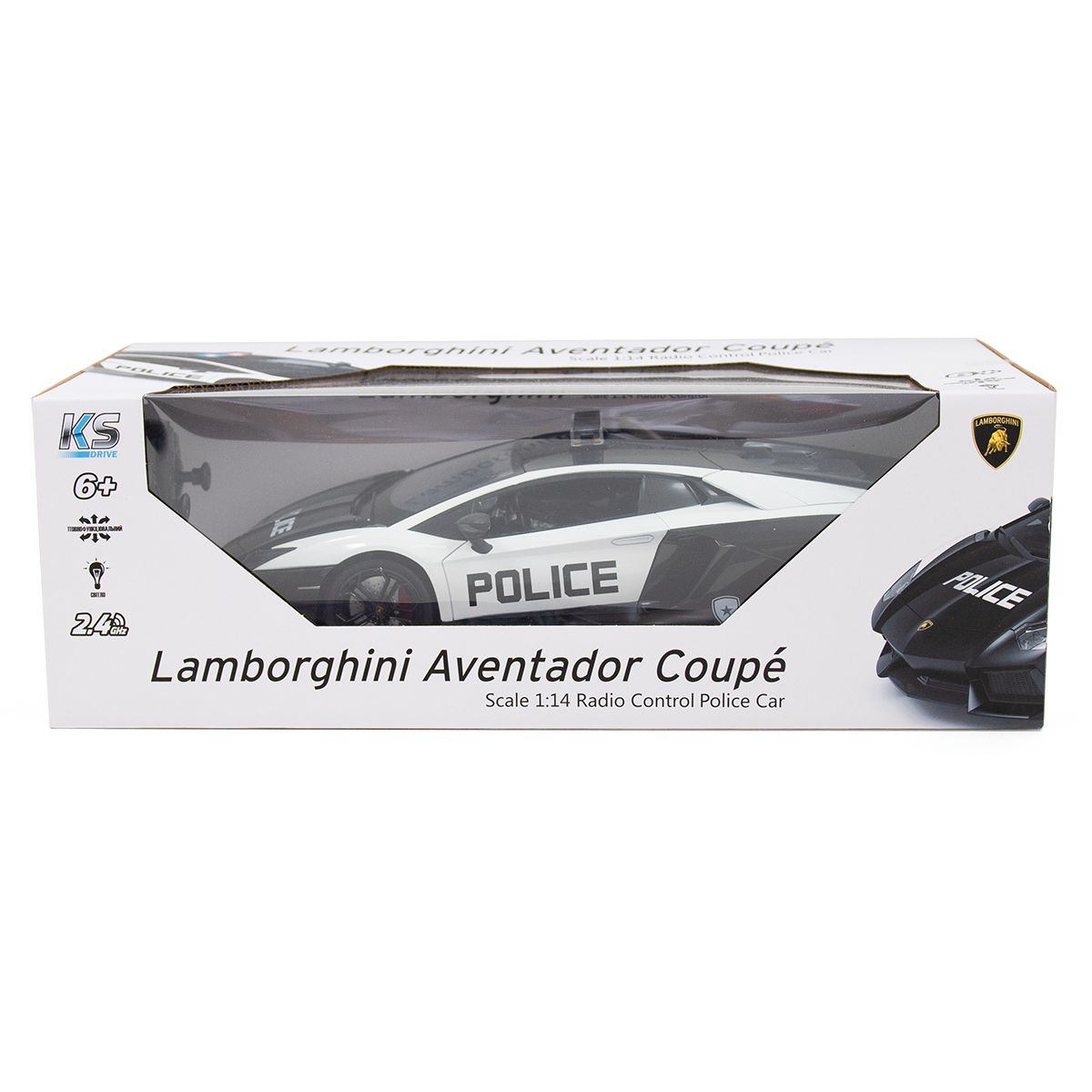 Автомобіль KS Drive на р/у Lamborghini Aventador Police 1:14, 2.4Ghz (114GLPCWB) - фото 9