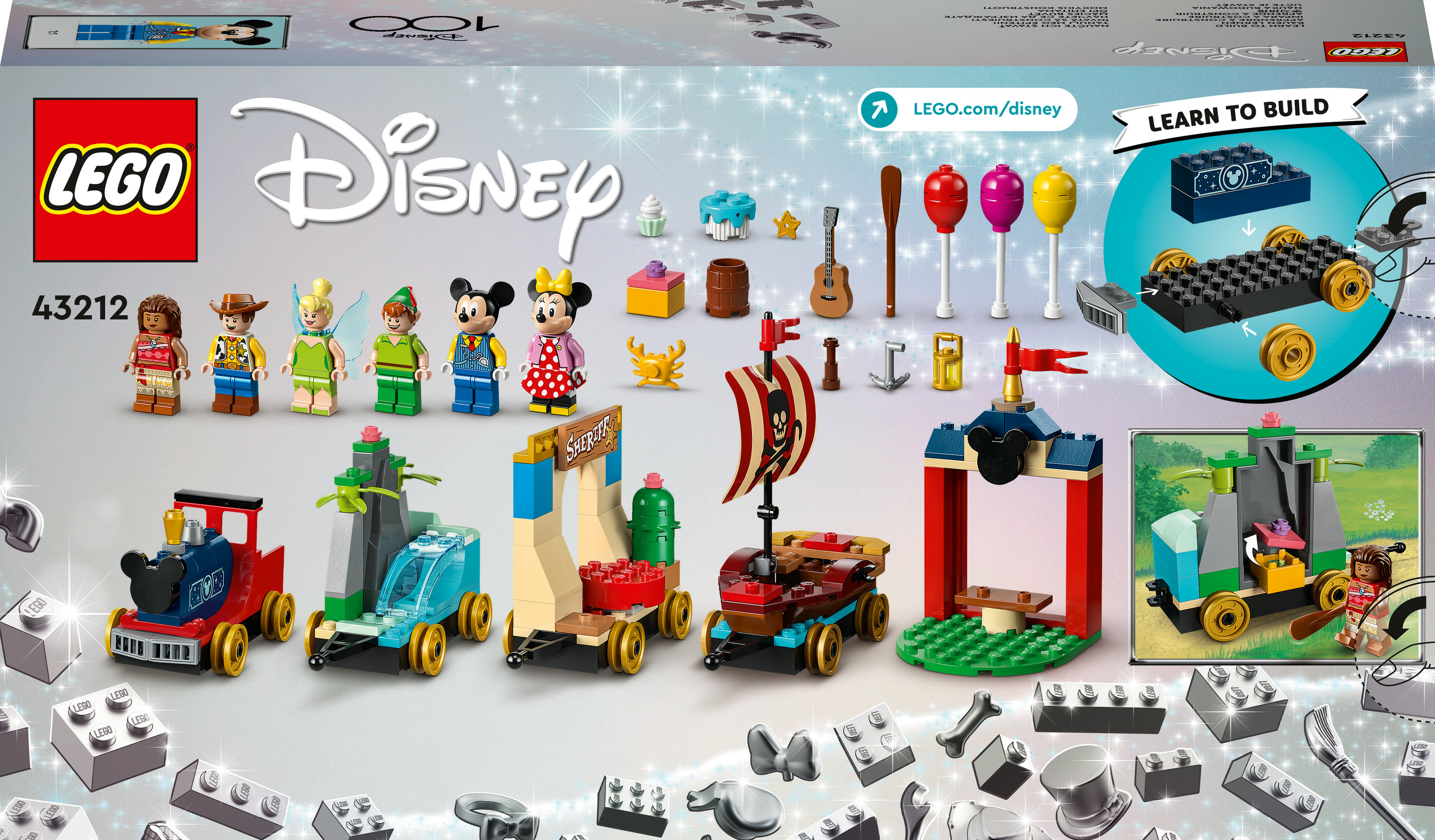 Конструктор LEGO Disney Classic Праздничный поезд Диснея, 200 деталей (43212) - фото 9