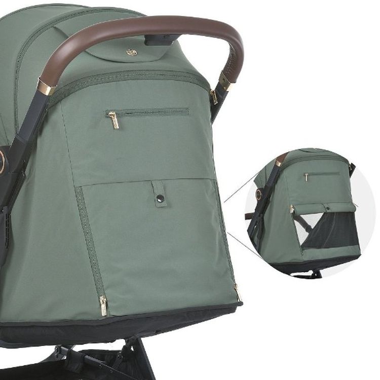 Коляска El Camino Beya ME 1127-G khaki green - фото 7