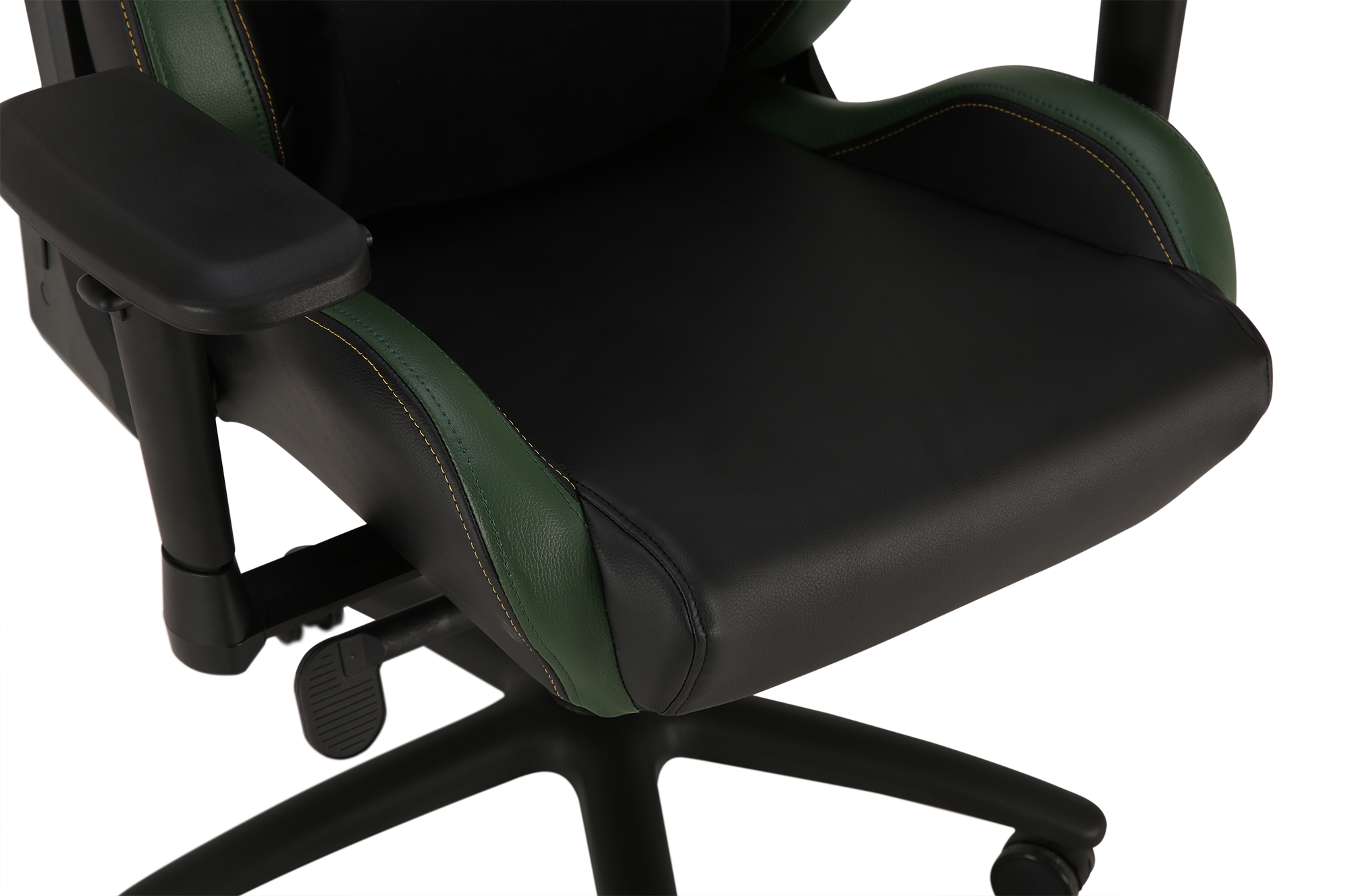 Геймерское кресло GT Racer черное с темно-зеленым (X-0715 Black/Dark Green) - фото 7