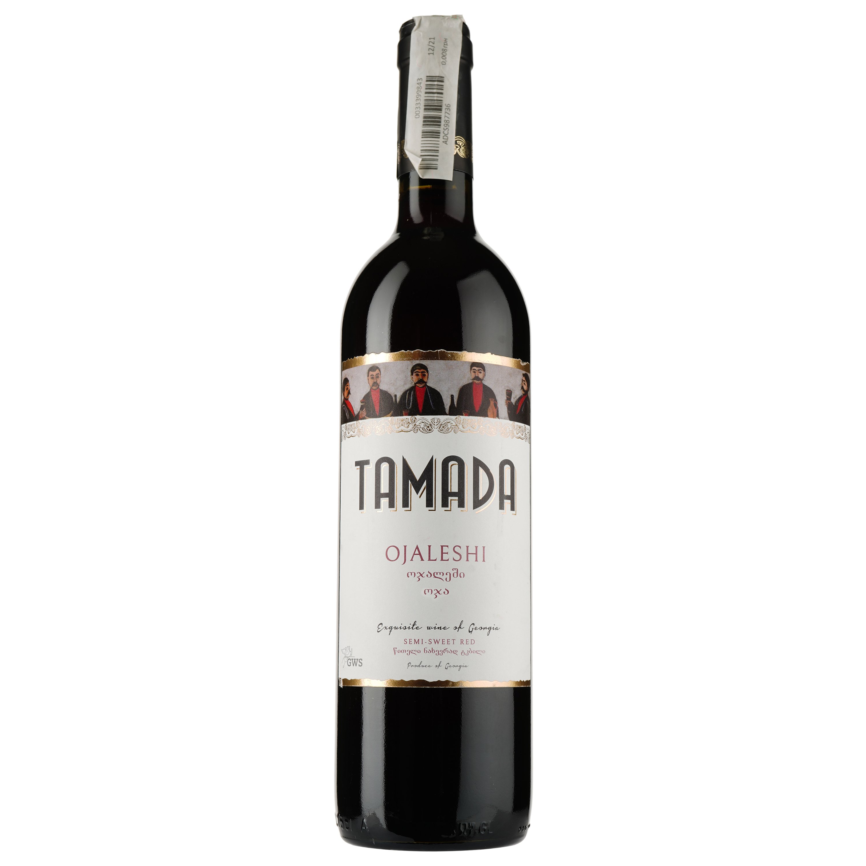 Вино Tamada Odjaleshi, красное, полусладкое, 11-14,5%, 0,75 л (201786) - фото 1