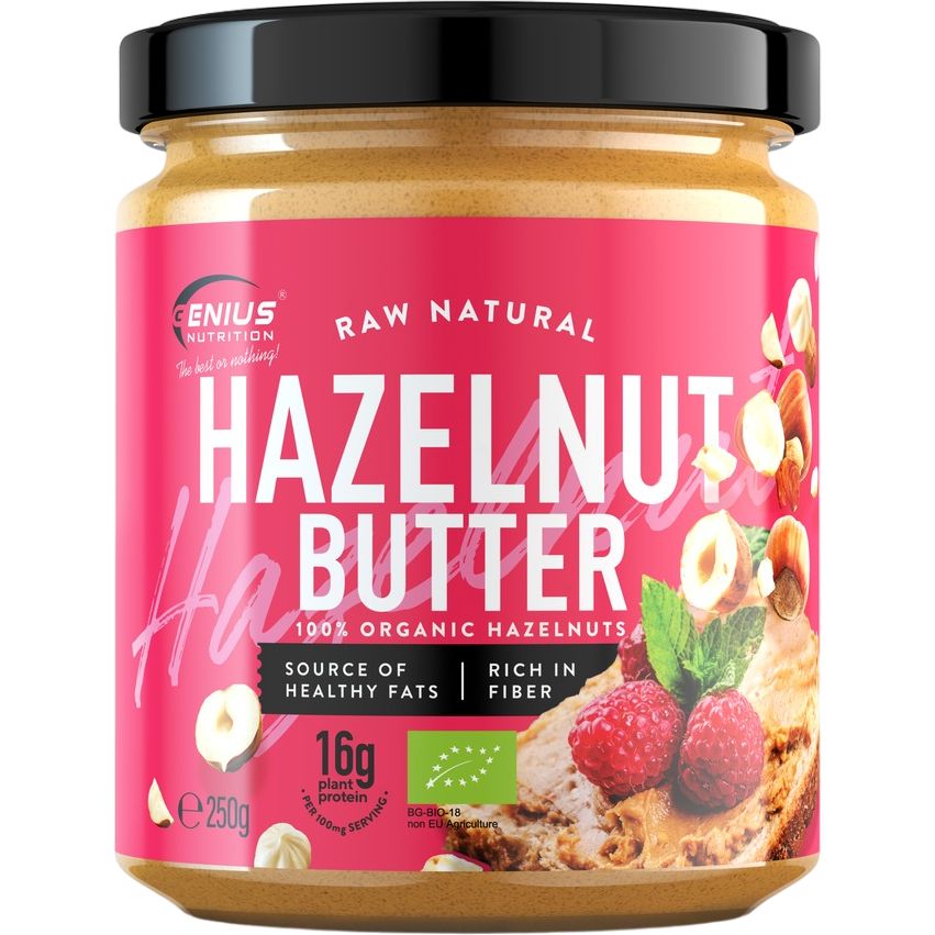 Паста з лісового горіха Genius Nutrition Hazelnut Butter Organic 250 г - фото 1