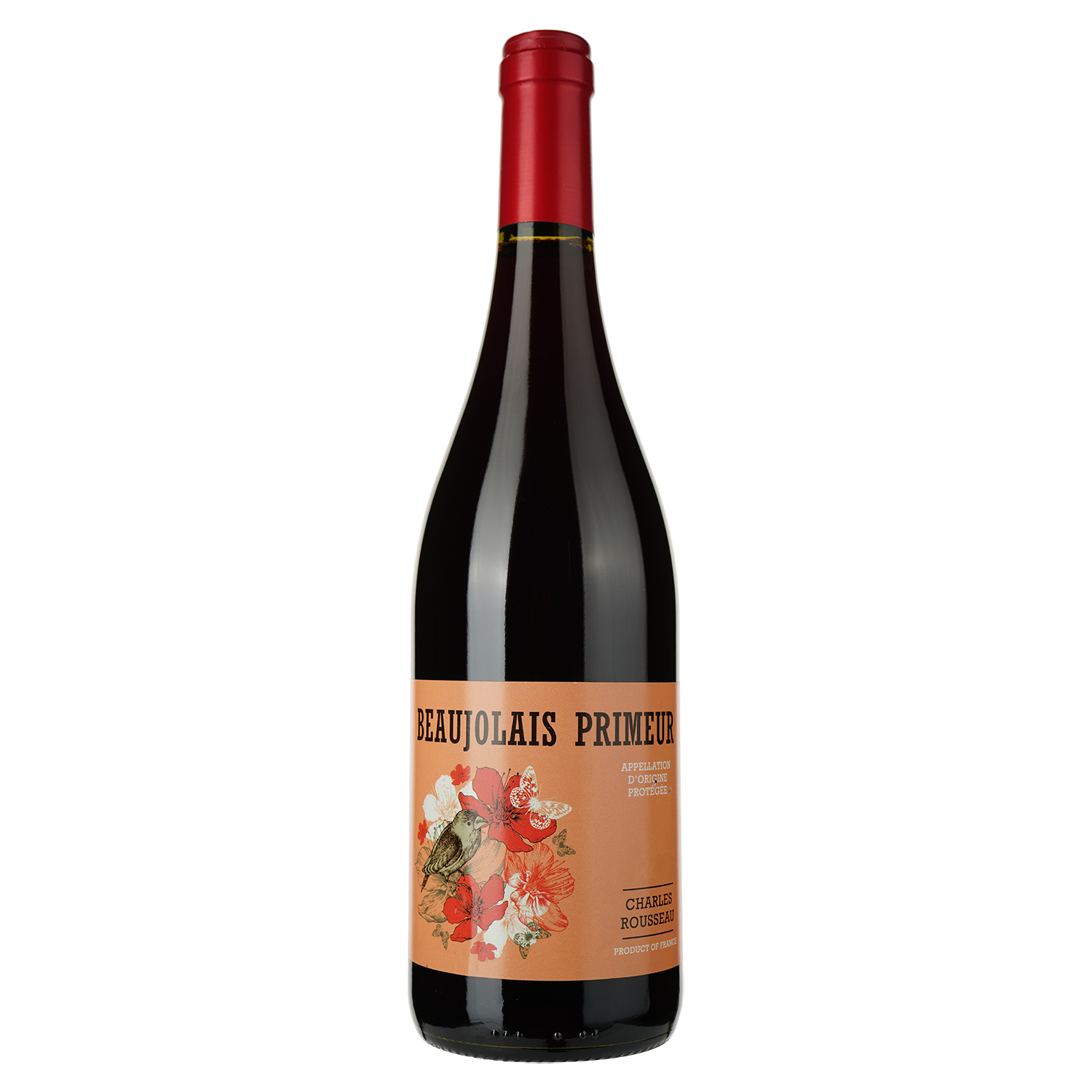 Вино Charles Rousseau Beaujolais Primeur Rouge, красное, сухое, 13%, 0,75 л (916010) - фото 1