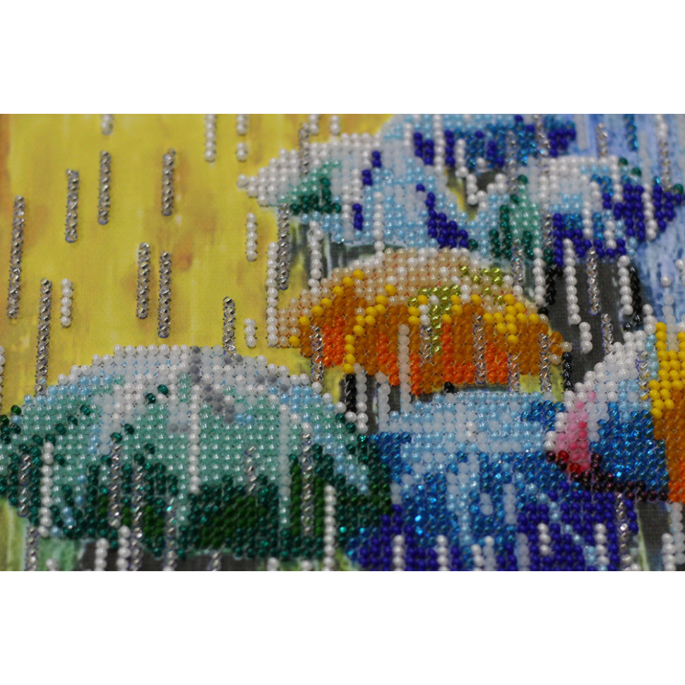 Набор для вышивки бисером Abris Art Веселые зонтики AB-434 40х20 см - фото 2