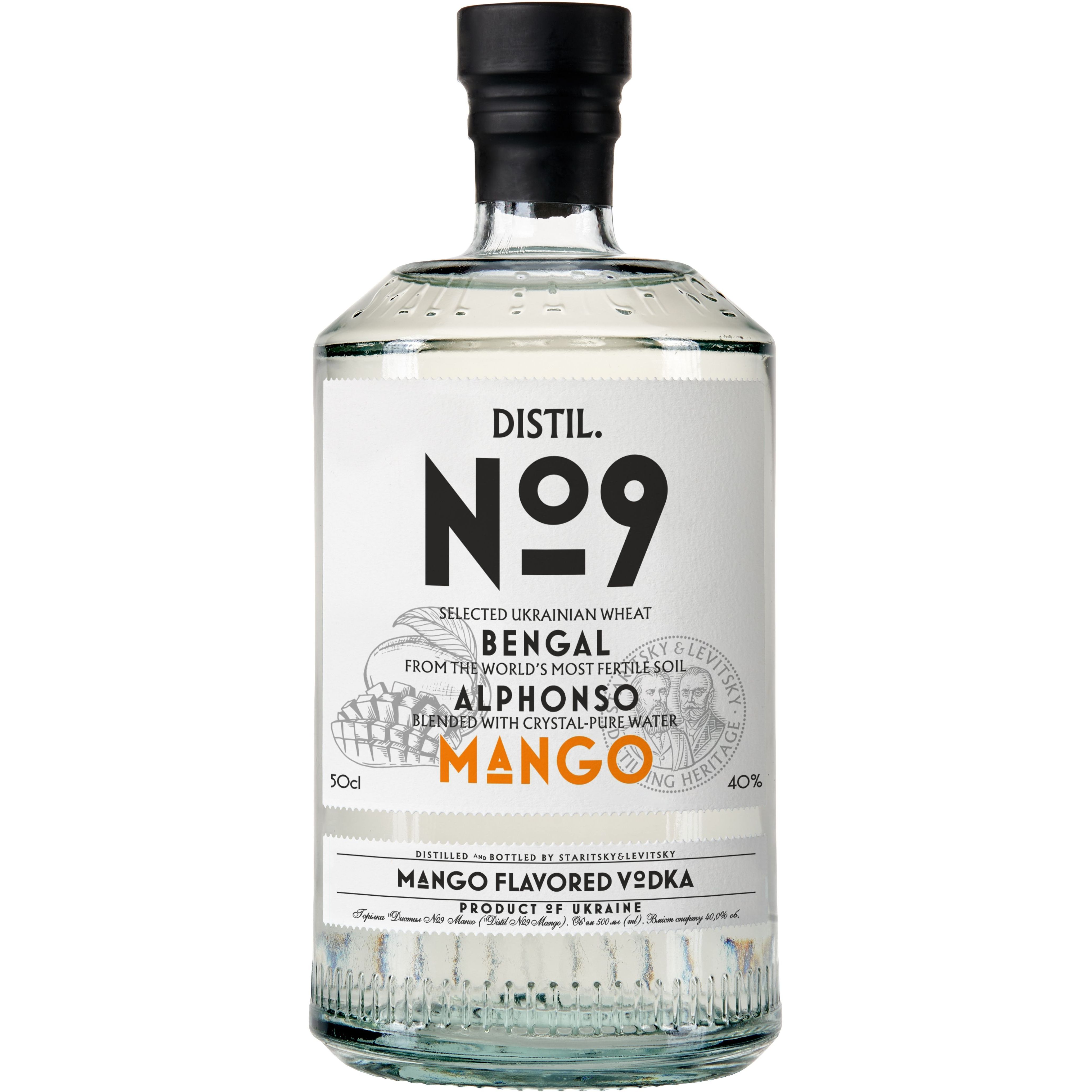 Водка Distil №9 Mango 40% 0.5 л - фото 1