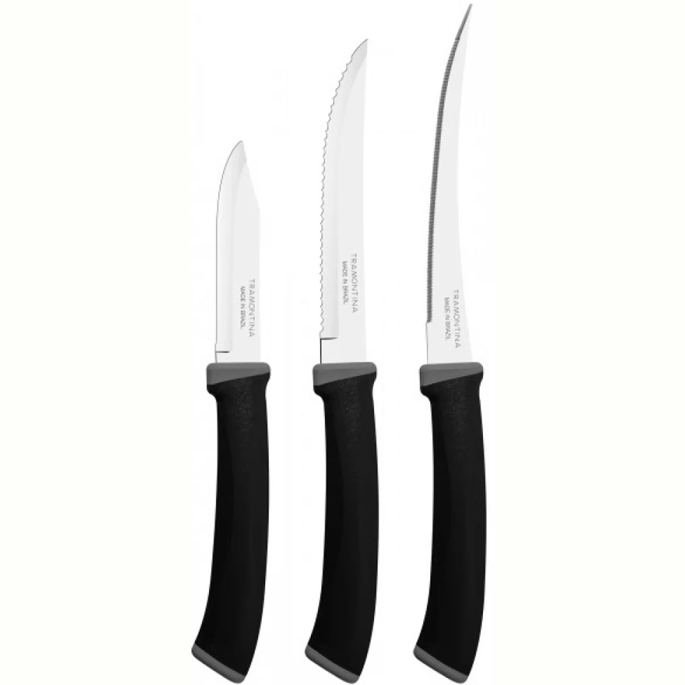 Набор ножей Tramontina Felice, черный (23499/077) - фото 1