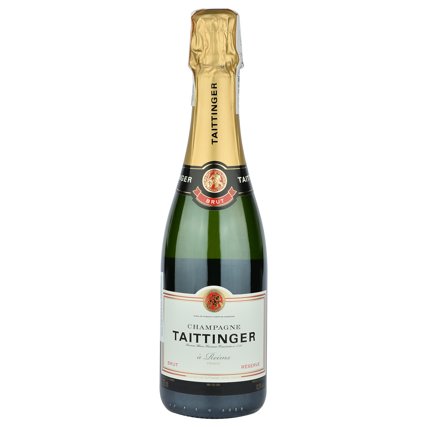 Шампанское Taittinger Brut Reserve, белое, брют, 0,375 л (4631) - фото 1