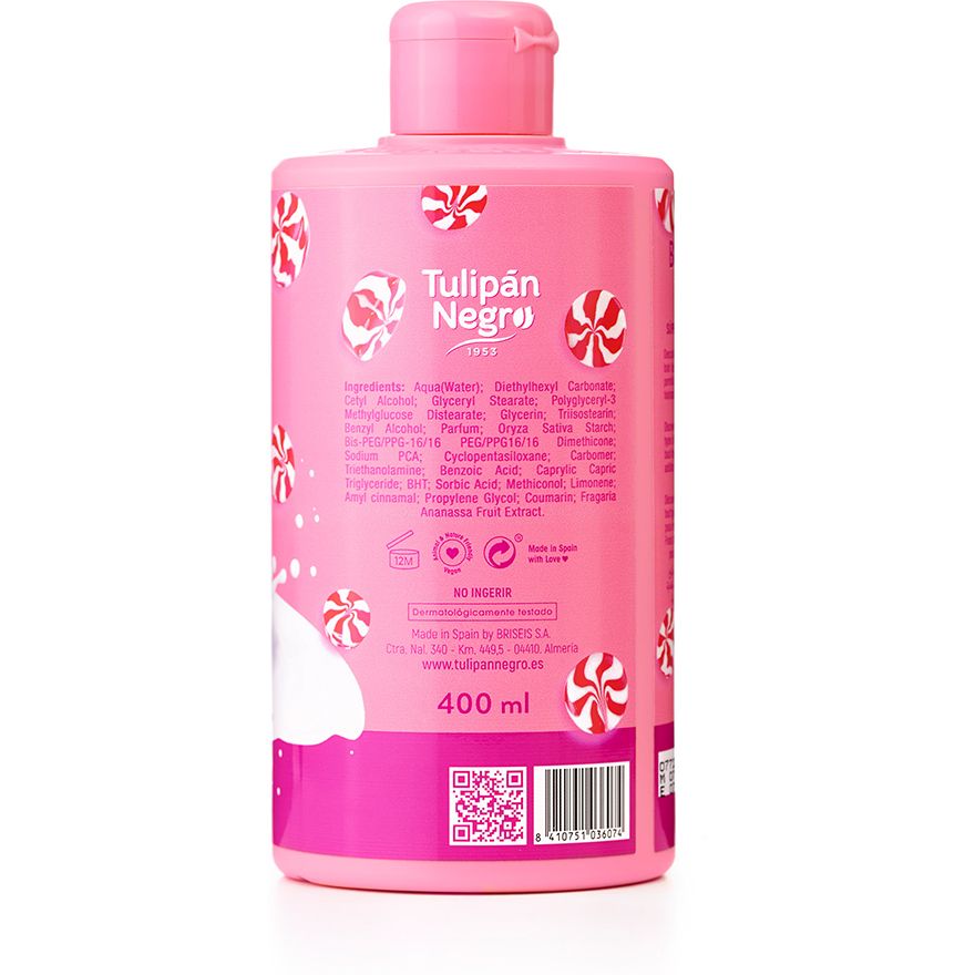 Лосьон для тела Tulipan Negro Kiss Strawberry & Cream Body Lotion 400 мл - фото 2