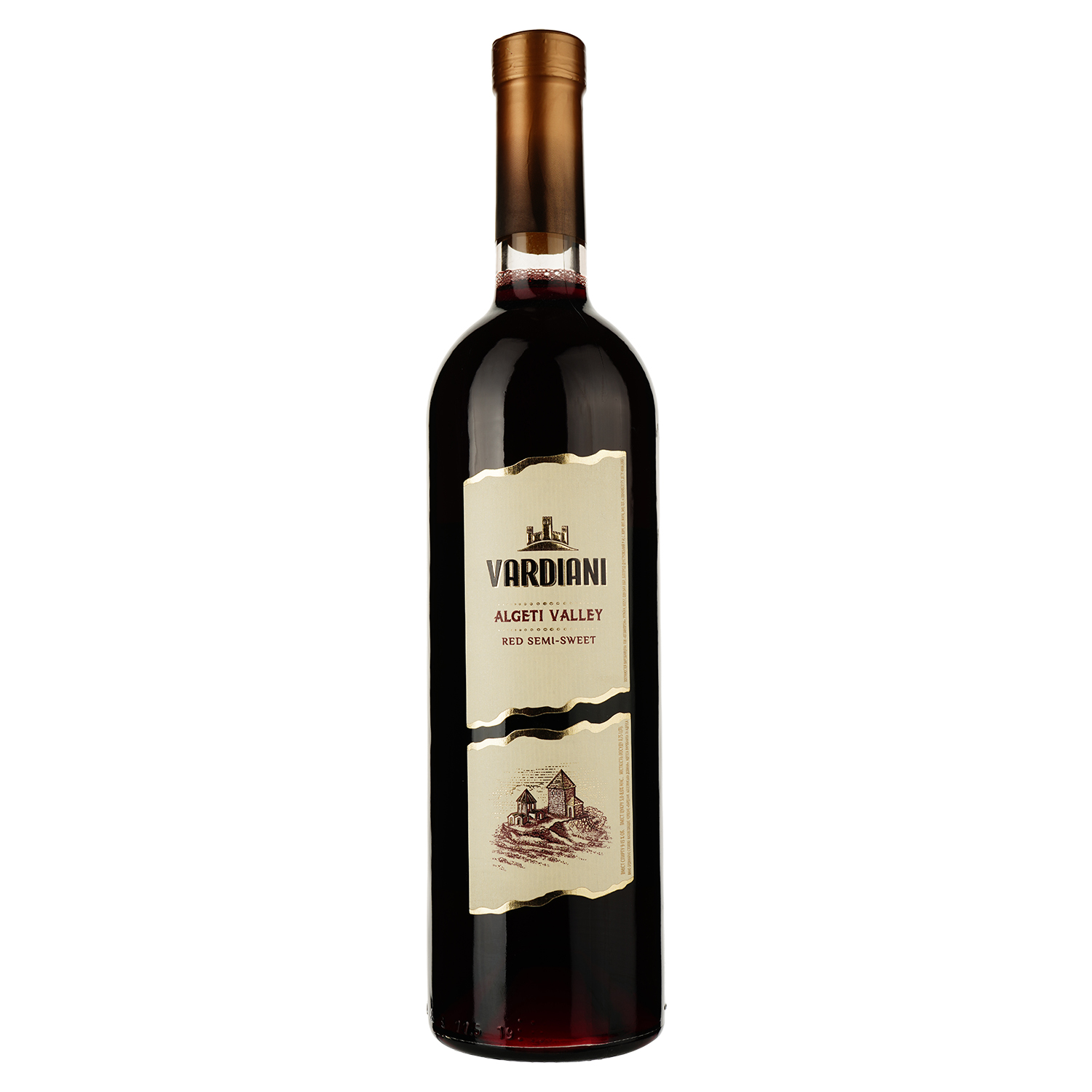 Вино Vardiani Алгетинская долина, красное, полусладкое, 13%, 0,75 л (478720) - фото 1