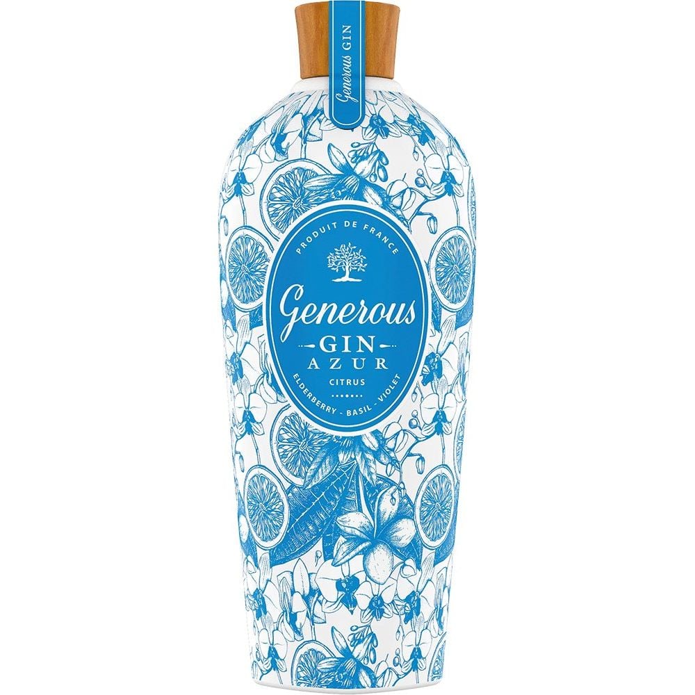 Джин Generous Gin Azur 40% 0.7 л - фото 1