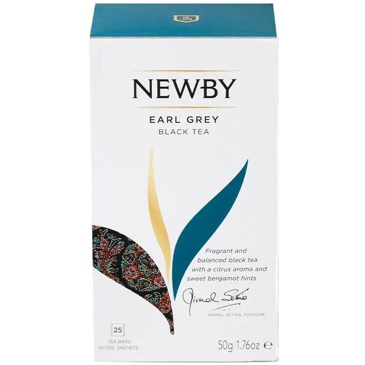 Чай черный Newby Эрл Грей, 25 пакетиков (93832) - фото 2