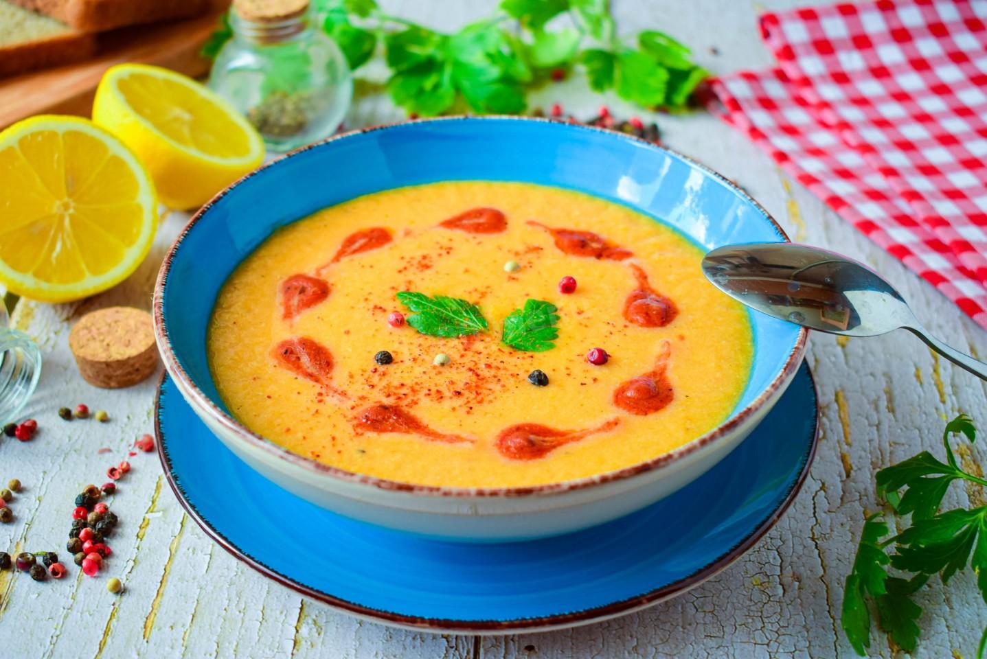 Крем-суп по-французски из чечевицы и кинзы - фото 2