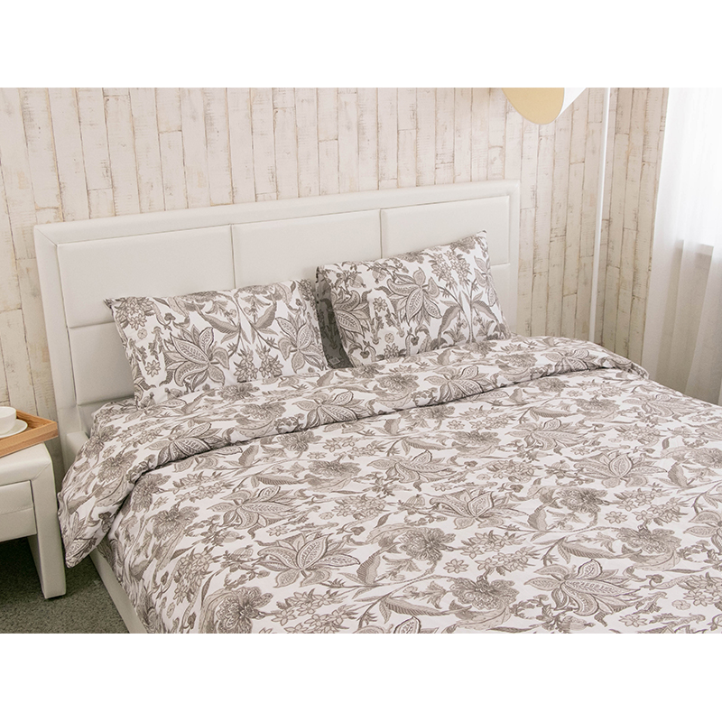 Комплект постельного белья Руно Luxury бязь набивная семейный бежевый (6.114_Luxury) - фото 3