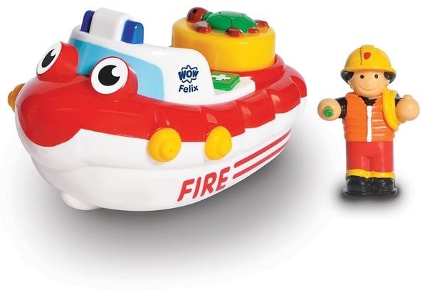 Игрушка для купания WOW Toys Fireboat Felix Пожарный катер Феликса (01017) - фото 1