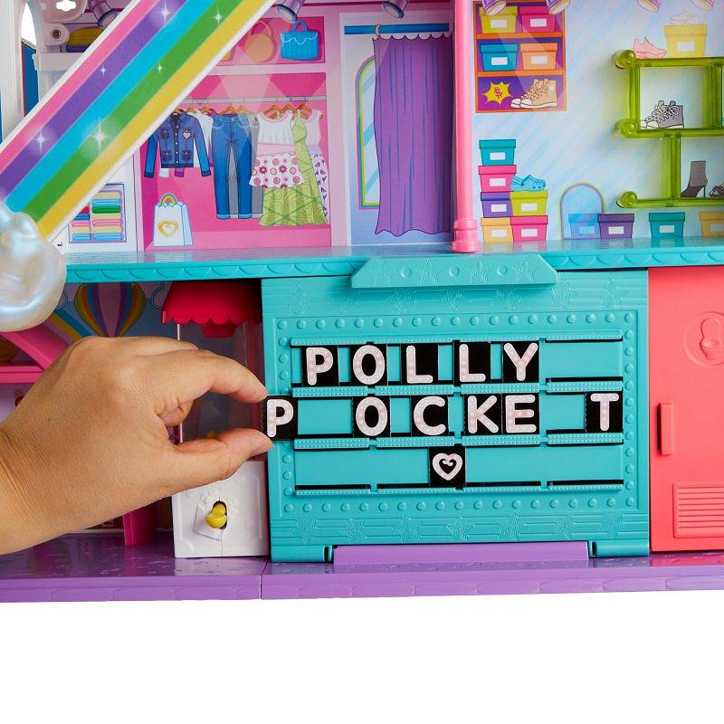 Игровой набор Polly Pocket Sweet Adventures Rainbow Радужный торговый центр (HHX78) - фото 11