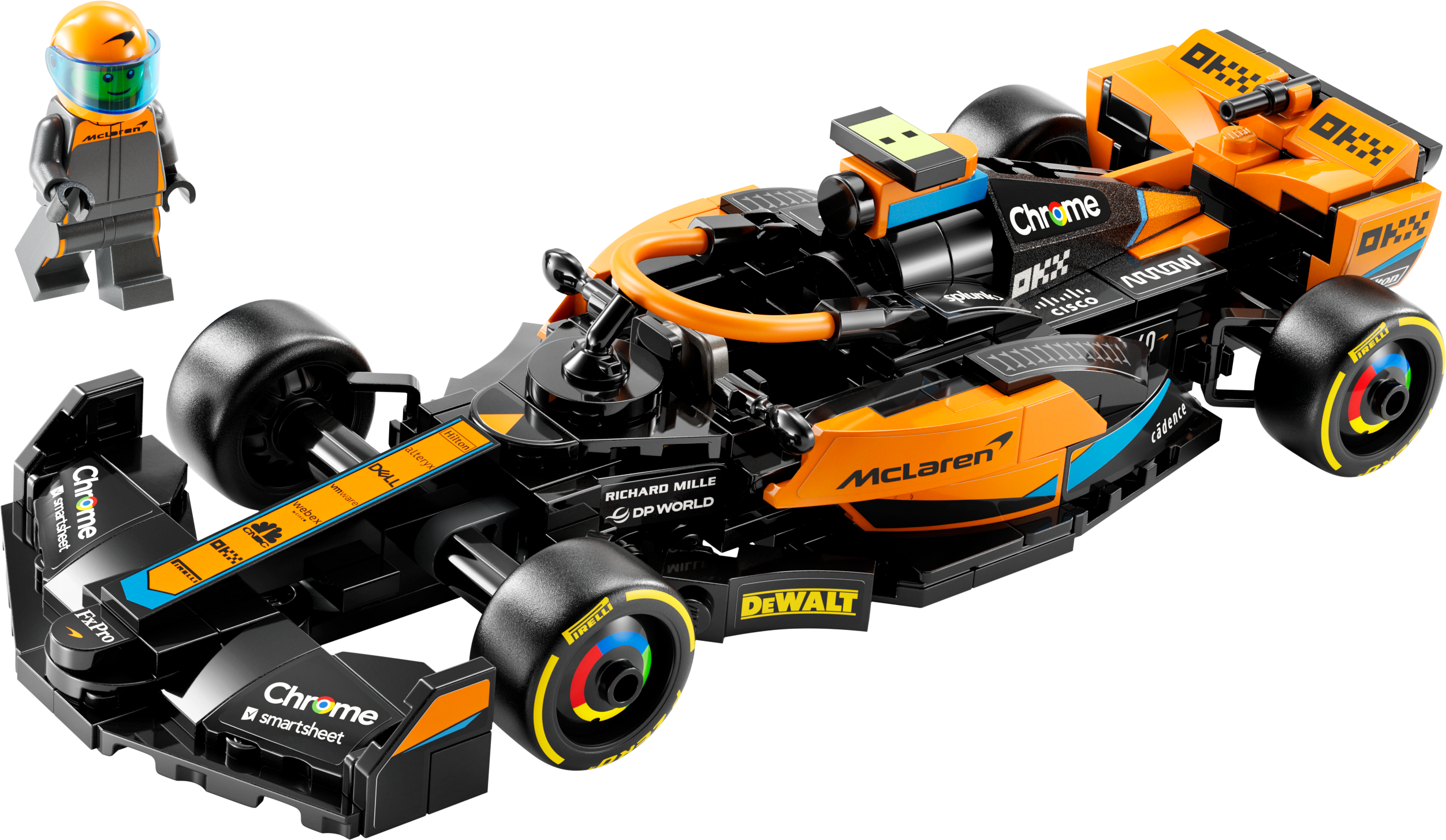 Конструктор LEGO Speed ​​Champions Автомобиль для гонки 2023 McLaren Formula 1, 245 деталей (76919) - фото 2