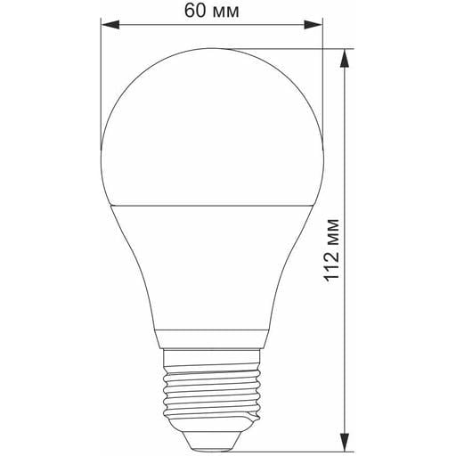 Світлодіодна лампа LED Videx A60e 12W E27 3000K (VL-A60e-12273) - фото 5