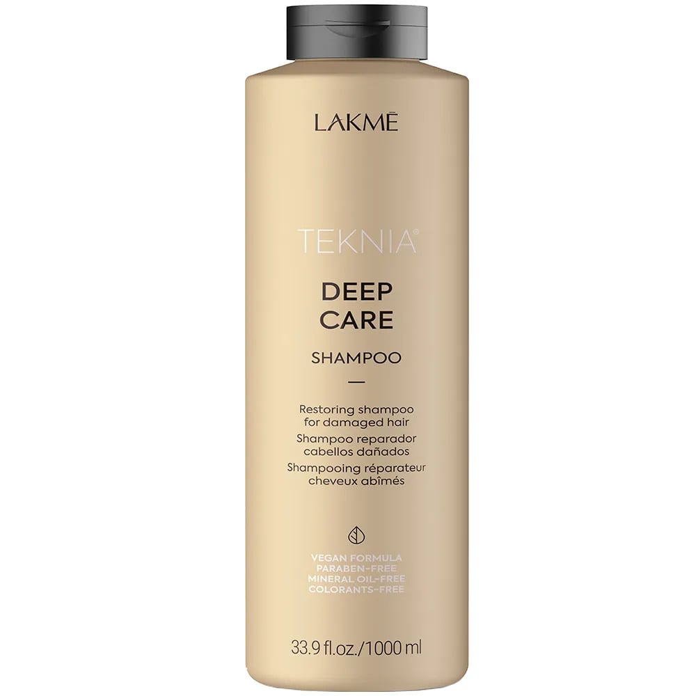 Відновлюючий шампунь для пошкодженого волосся Lakme Teknia Deep Care Shampoo 1 л - фото 1