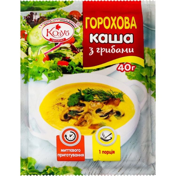 Каша Козуб продукт Гороховая с грибами 40 г (905953) - фото 1