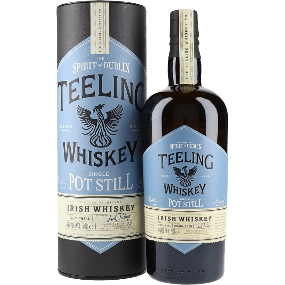 Віскі Teeling Single Pot Still Irish Whiskey, 46%, 0,7 л, в тубусе - фото 1