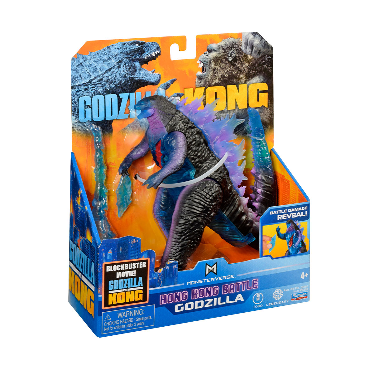 Фігурка Godzilla vs. Kong Годзила з бойовими ранами та променем (35353) - фото 3