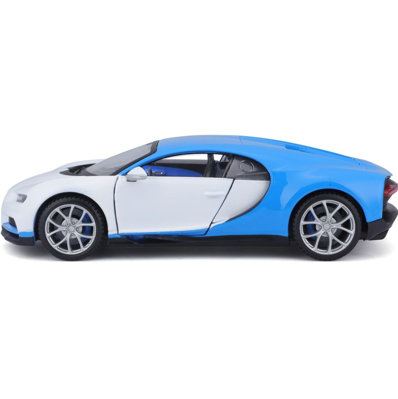 Автомодель Maisto Bugatti Chiron бело-голубой - тюнин, 1:24 (32509 white/blue) - фото 5