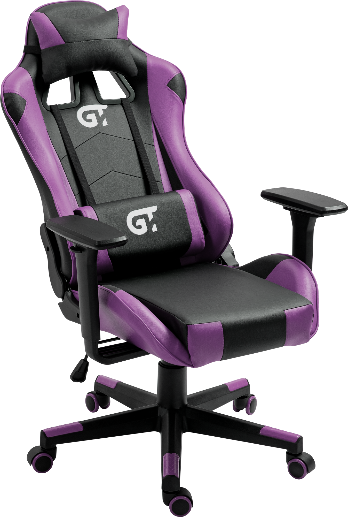 Геймерское детское кресло GT Racer черное с фиолетовым (X-5934-B Kids Black/Violet) - фото 6