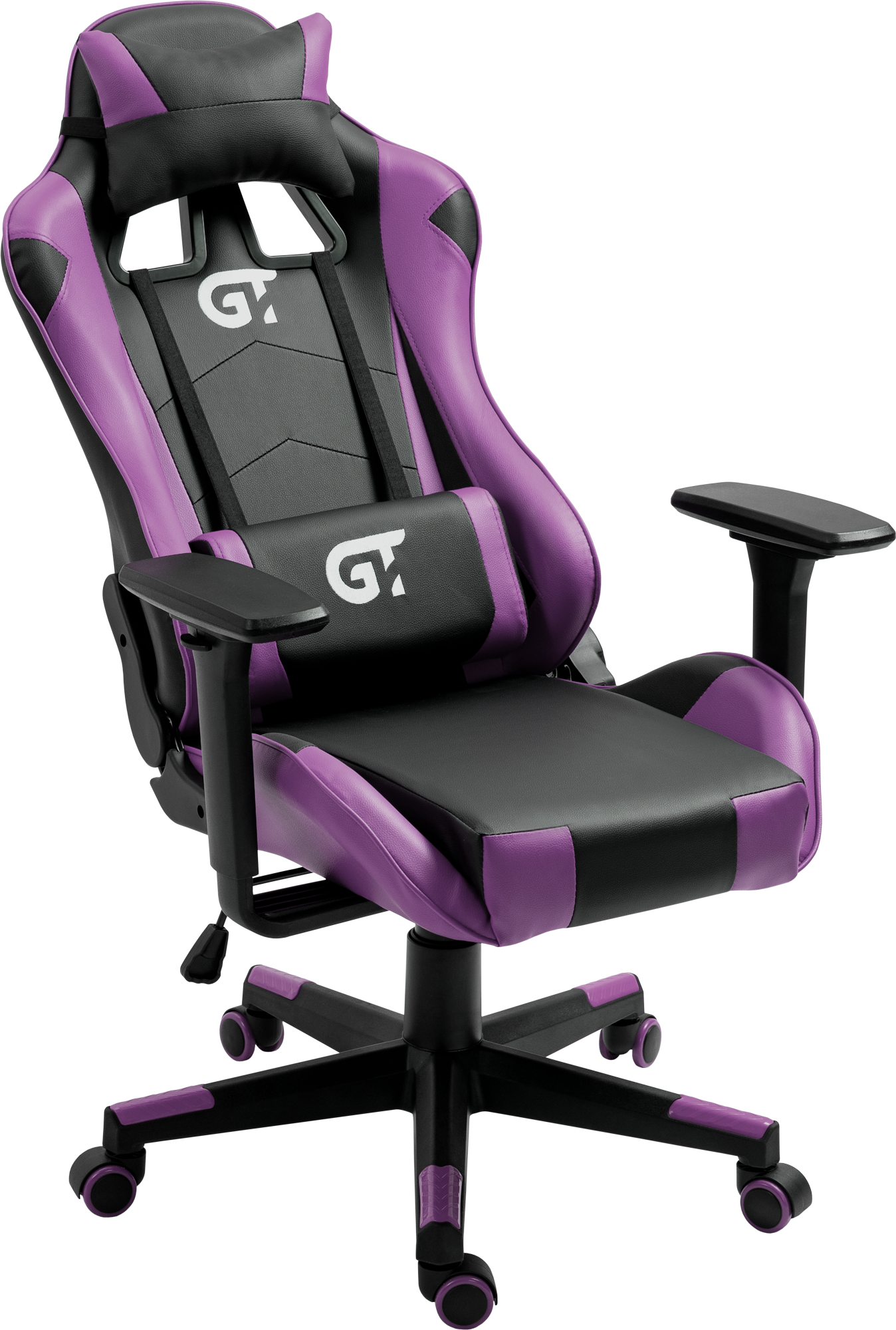 Геймерське дитяче крісло GT Racer чорне з фіолетовим (X-5934-B Kids Black/Violet) - фото 6