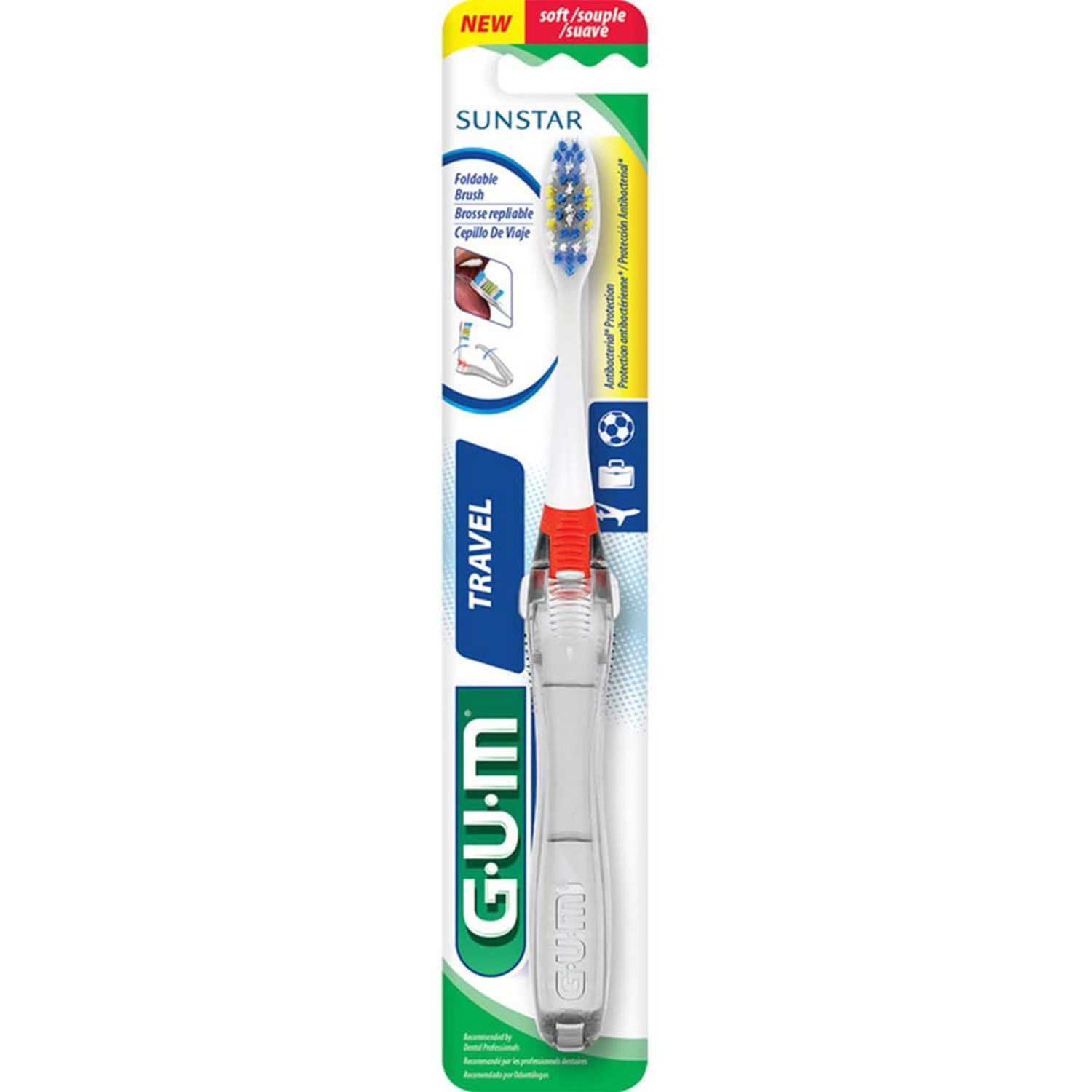 Зубна щітка GUM Travel дорожна в асортименті - фото 1