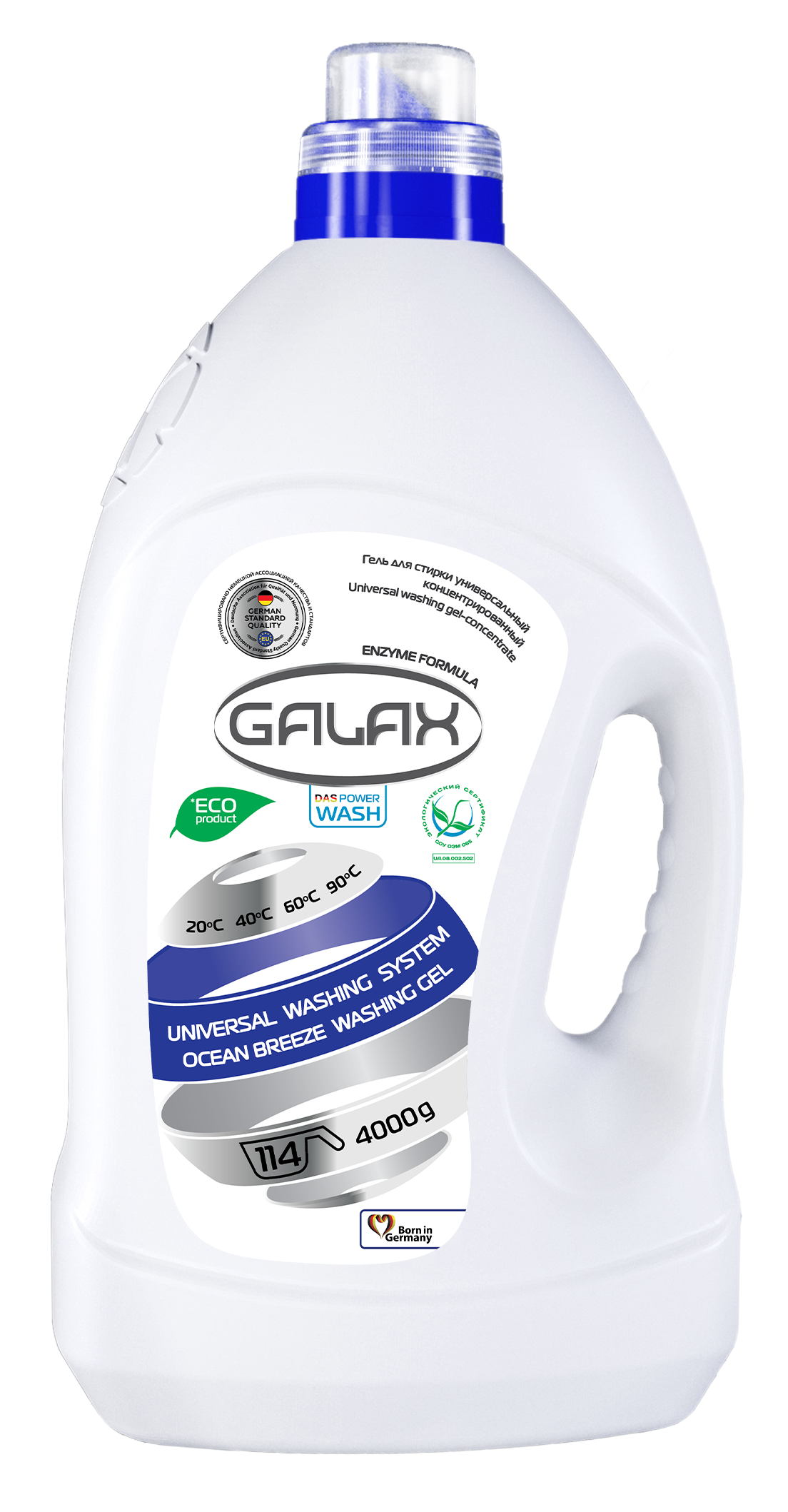 Photos - Laundry Detergent GALAX Гель для прання  універсальний Ocean Breeze, 4 л  (720139)