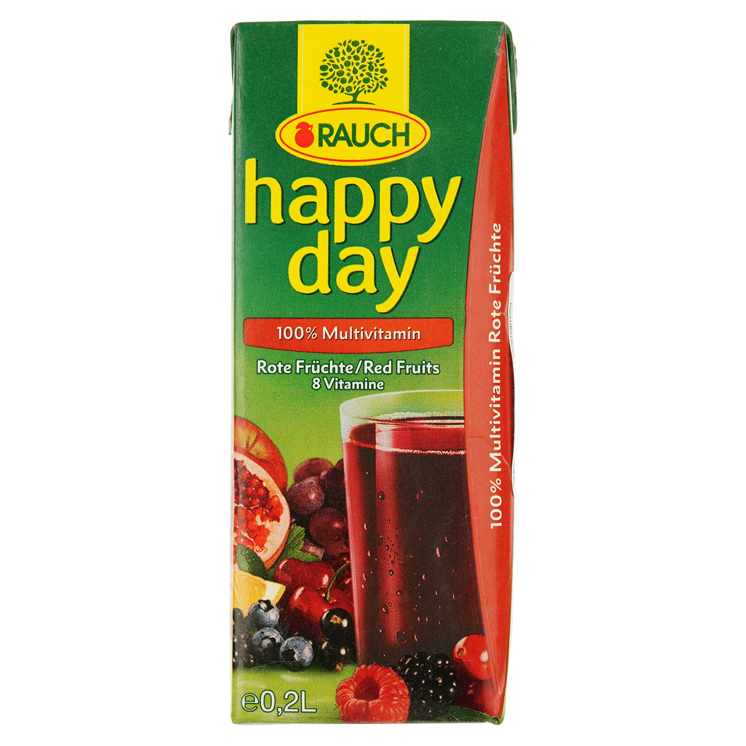 Сік Happy Day мультивітамін червоні фрукти 200 мл - фото 1