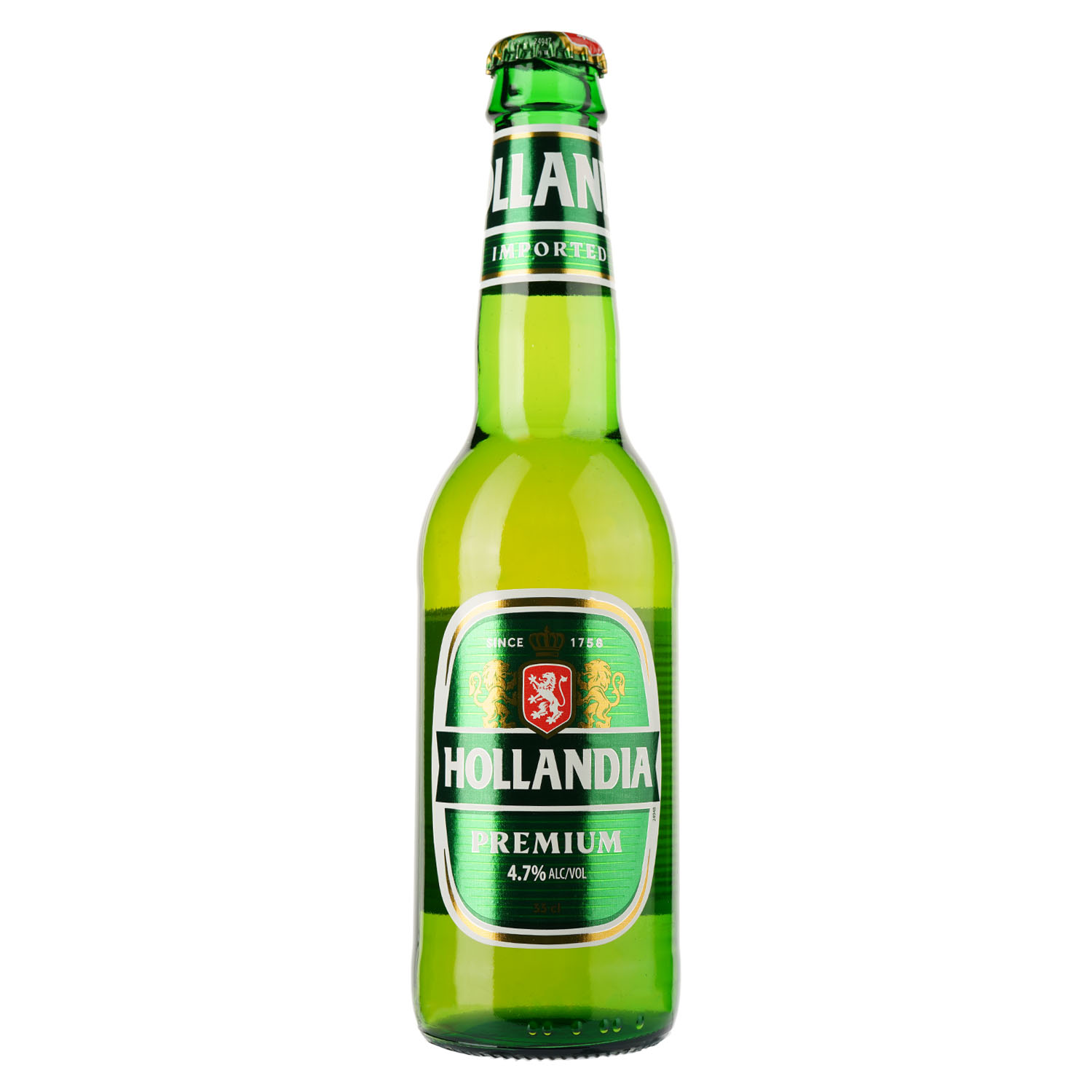 Пиво Hollandia светлое, 5%, 0.33 л - фото 1